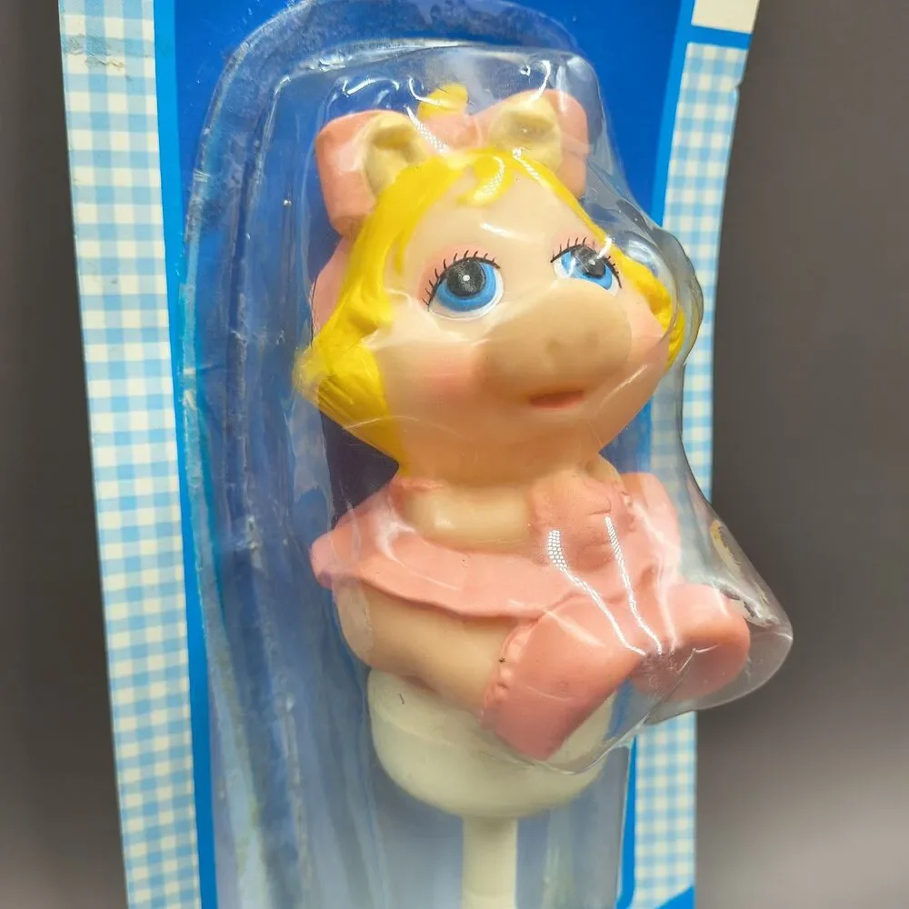 Playskool Baby Muppet Babies Miss Piggy Suction Rattle Vintage 1986